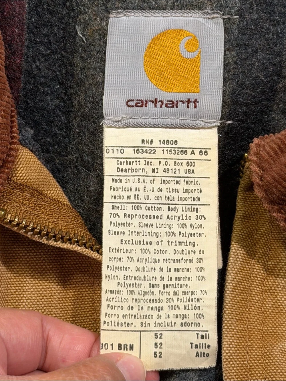Carhartt vintage j01